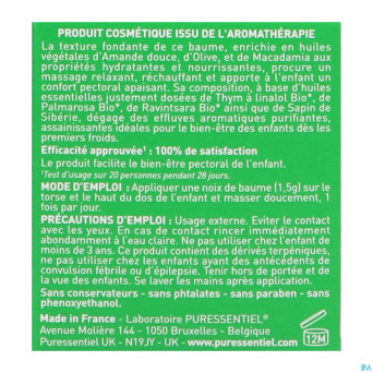 Puressentiel respiratoire baume massag.enfant 60ml