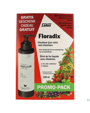 Floradix 500ml + herbori body lotion 200ml gratuit