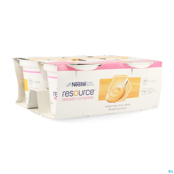 Resource dessert complete peche    4x125g 12326218