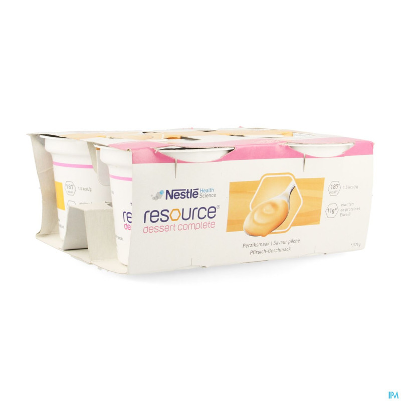 Resource dessert complete peche    4x125g 12326218