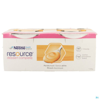 Resource dessert complete peche    4x125g 12326218