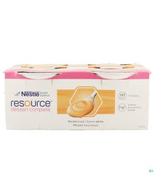 Resource dessert complete peche    4x125g 12326218
