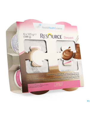 Resource dessert compl. chocolat   4x125g 12326217