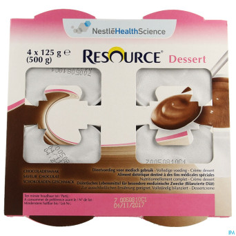 Resource dessert compl. chocolat   4x125g 12326217