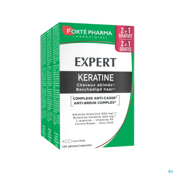 Expert keratine    caps 120 2+1 gratuit
