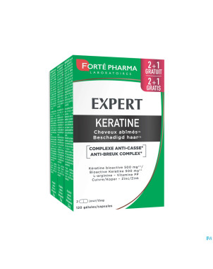 Expert keratine    caps 120 2+1 gratuit