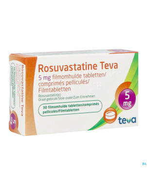 Rosuvastatine teva  5mg comp pell  30