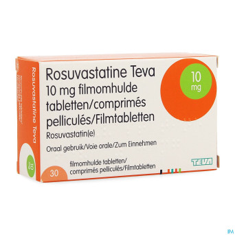 Rosuvastatine teva 10mg comp pell  30
