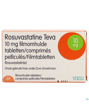 Rosuvastatine teva 10mg comp pell  30