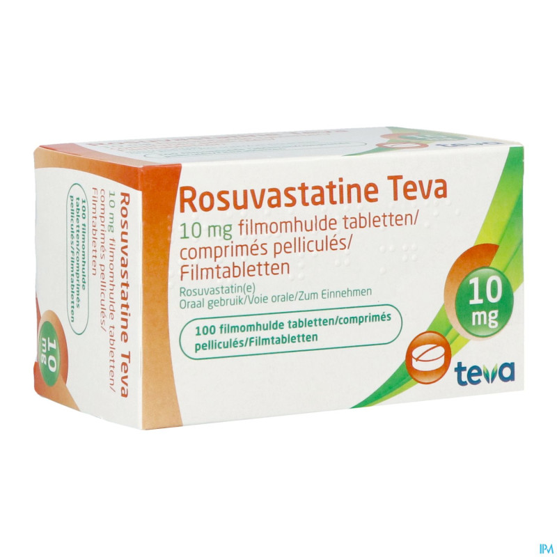 Rosuvastatine teva 10mg comp pell 100