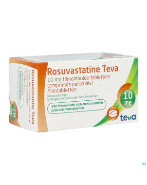 Rosuvastatine teva 10mg comp pell 100