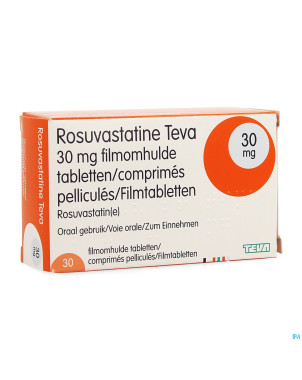 Rosuvastatine teva 30mg comp pell  30