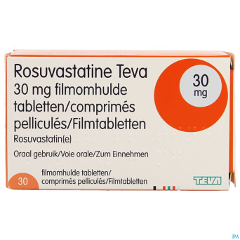 Rosuvastatine teva 30mg comp pell  30