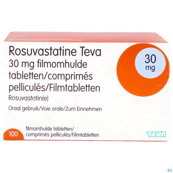 Rosuvastatine teva 30mg comp pell 100