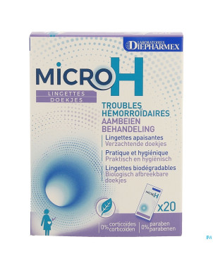 Micro h lingettes 20