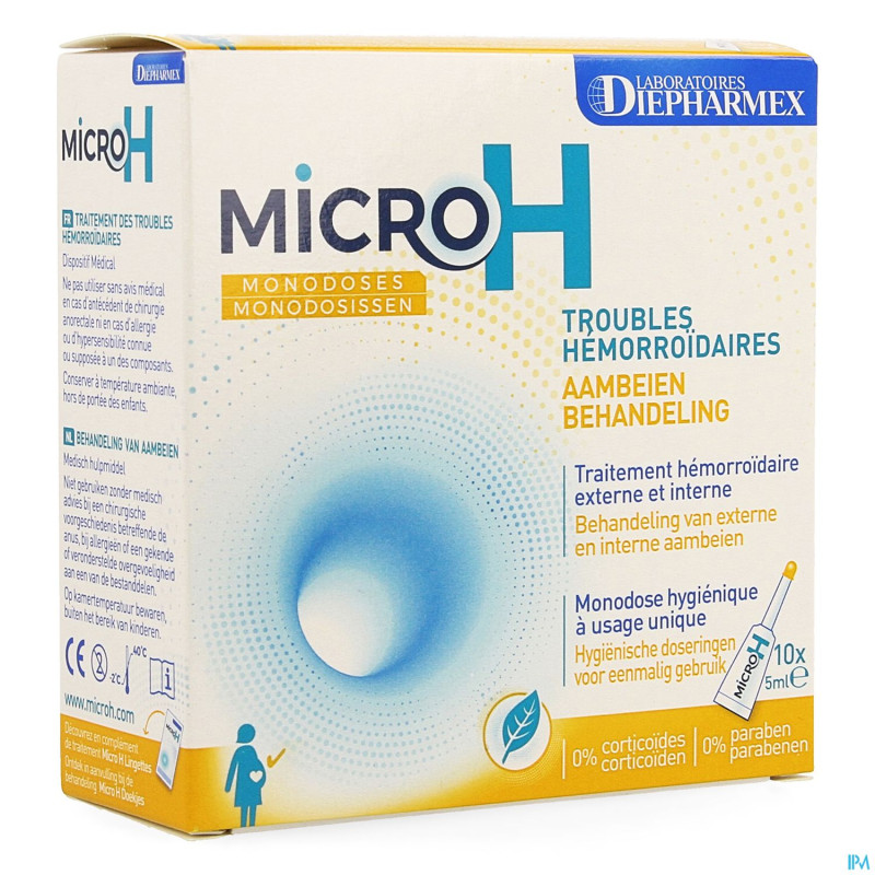 Micro h gel monodose 10 x 5ml