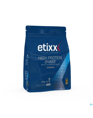 Etixx high protein shake chocolate    pdr 1000g