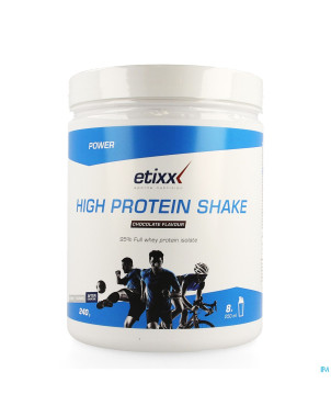 Etixx high protein shake choco pdr 240g cfr3583341