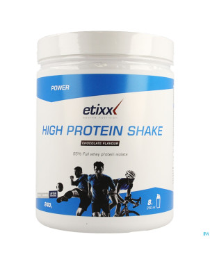 Etixx high protein shake choco pdr 240g cfr3583341