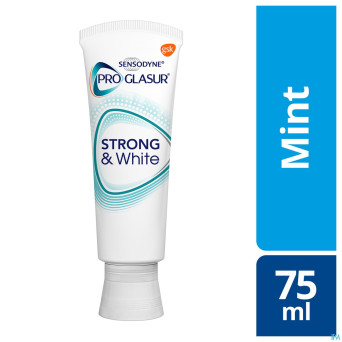 Sensodyne proglasur strong & white dentifrice
