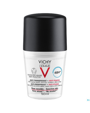 Vichy homme deo a/trans a/tra.prot. 48h bille 50ml