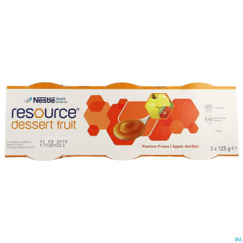 Resource dessert fruit pomme-frais 3x125g 12332829