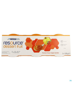 Resource dessert fruit pomme-frais 3x125g 12332829