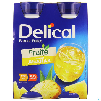 Delical boisson fruitee ananas    4x200ml