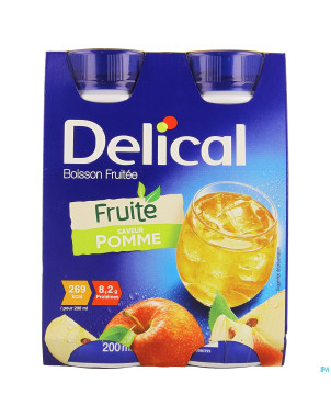 Delical boisson fruitee pomme    4x200ml