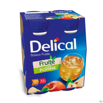 Delical boisson fruitee pomme    4x200ml