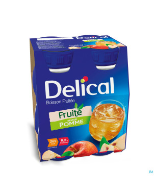 Delical boisson fruitee pomme    4x200ml