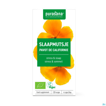 Purasana vegan escholtzia    caps 120 be-bio-02