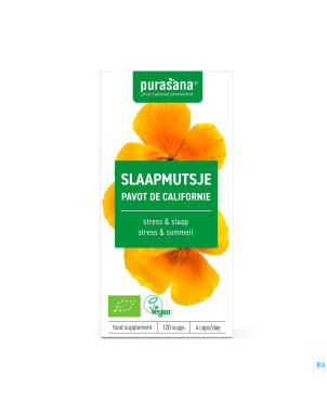 Purasana vegan escholtzia    caps 120 be-bio-02