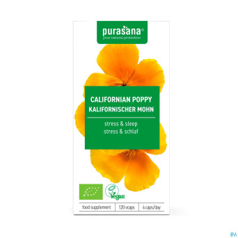 Purasana vegan escholtzia    caps 120 be-bio-02