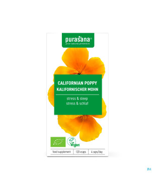 Purasana vegan escholtzia    caps 120 be-bio-02