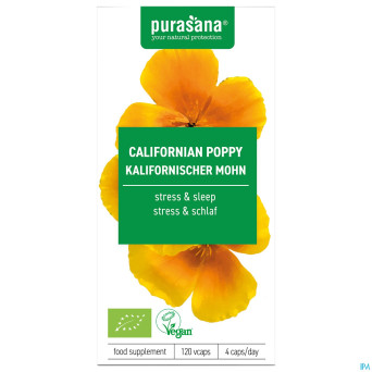 Purasana vegan escholtzia    caps 120 be-bio-02