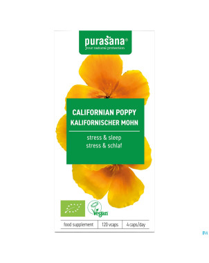 Purasana vegan escholtzia    caps 120 be-bio-02