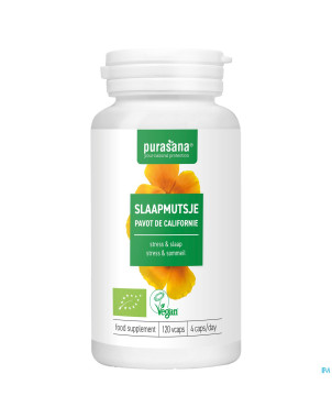 Purasana vegan escholtzia    caps 120 be-bio-02