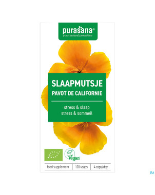 Purasana vegan escholtzia    caps 120 be-bio-02