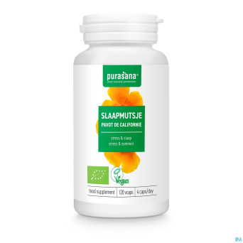 Purasana vegan escholtzia    caps 120 be-bio-02