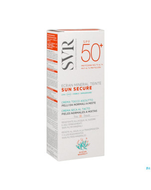 Svr sun secure mineral tein.peau normal spf50+60ml