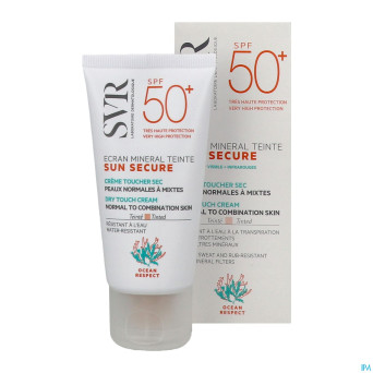 Svr sun secure mineral tein.peau normal spf50+60ml