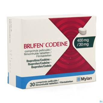 Brufen codeine 400mg/30mg comp pell  30