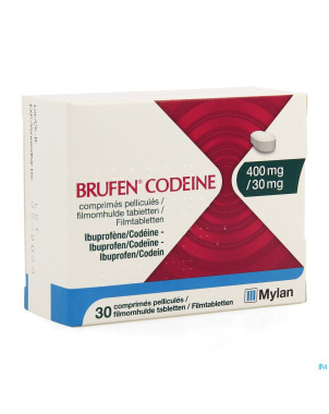 Brufen codeine 400mg/30mg comp pell  30