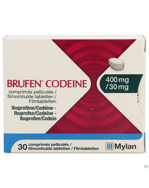 Brufen codeine 400mg/30mg comp pell  30