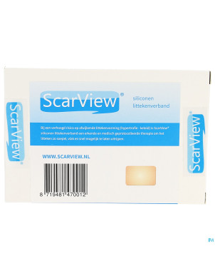 Scarview elastic silicone    5,0x 7,5cm 2 scarv01