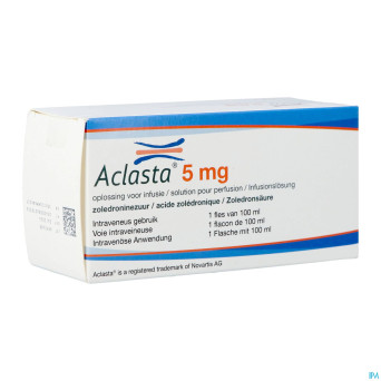Aclasta 5mg pi pharma sol perf iv   fl 1x100ml pip