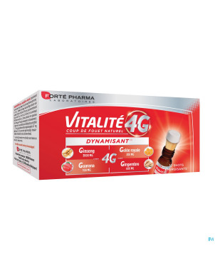 Vitalite 4g dynamisant shots energisants 10