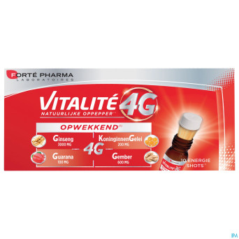 Vitalite 4g dynamisant shots energisants 10