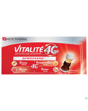 Vitalite 4g dynamisant shots energisants 10